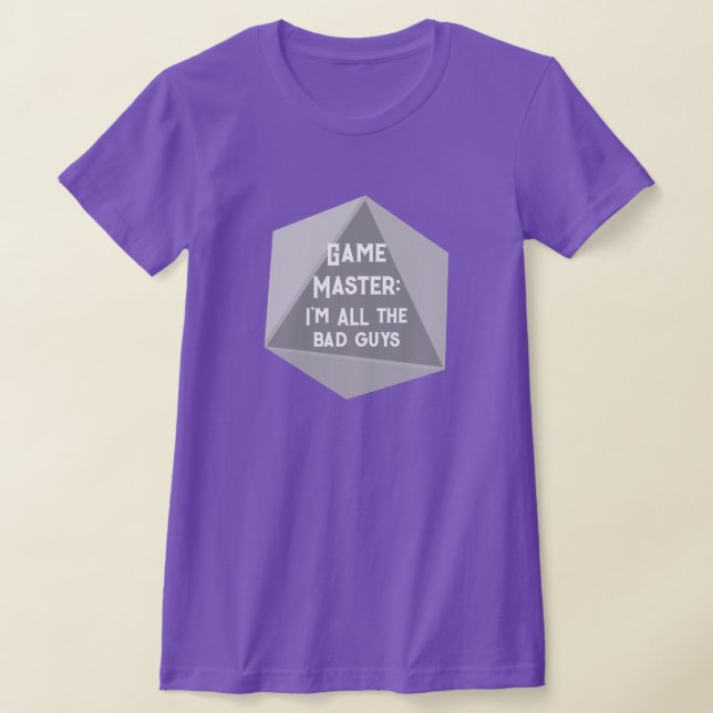 Game Master, jag är alla onda killar T Shirt (Laydown)