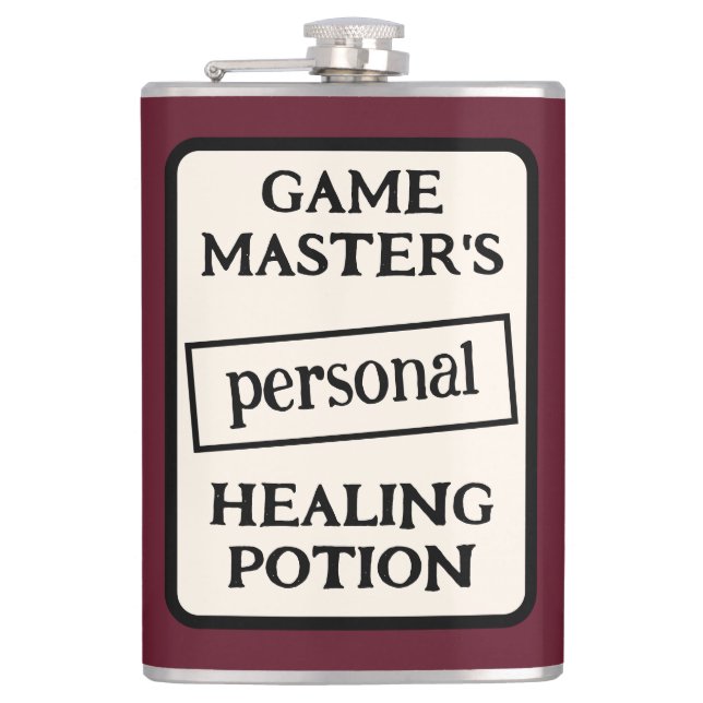 Game Master's Healing Potion Vinyl Wrapped Flask Fickplunta (Framsidan)