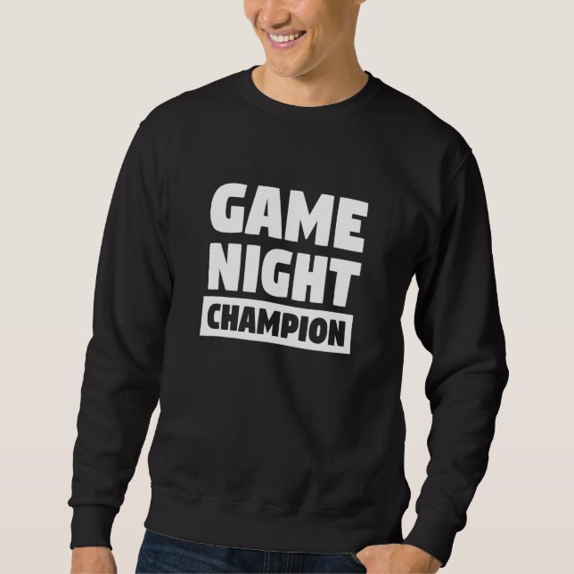 Game Nght Champion för spel Nattschampar Lång Ärmad Tröja (Framsida)