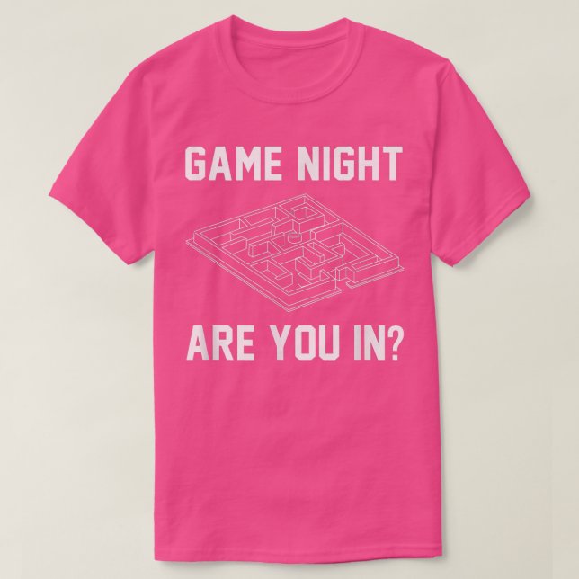 Game Night Are You In Boardgames Party Games Card  T Shirt (Design framsida)