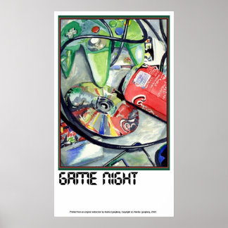 GAME NIGHT av Annika Poster