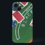 Game of Blackjack med Chip av Chariklia Zarris<br><div class="desc">Ace är uppe! Chariklia Zarris blidkar biet och visar att man spelar ett svart spel. Staplarna med chip väntar på att bli säkra och korten väntar på att bli stoppade. Köp en kopia idag!</div>