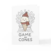 Game of Cones - Rolig julkort