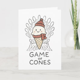 Game of Cones - Rolig julkort Helgkort