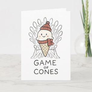 Game of Cones - Rolig julkort Helgkort