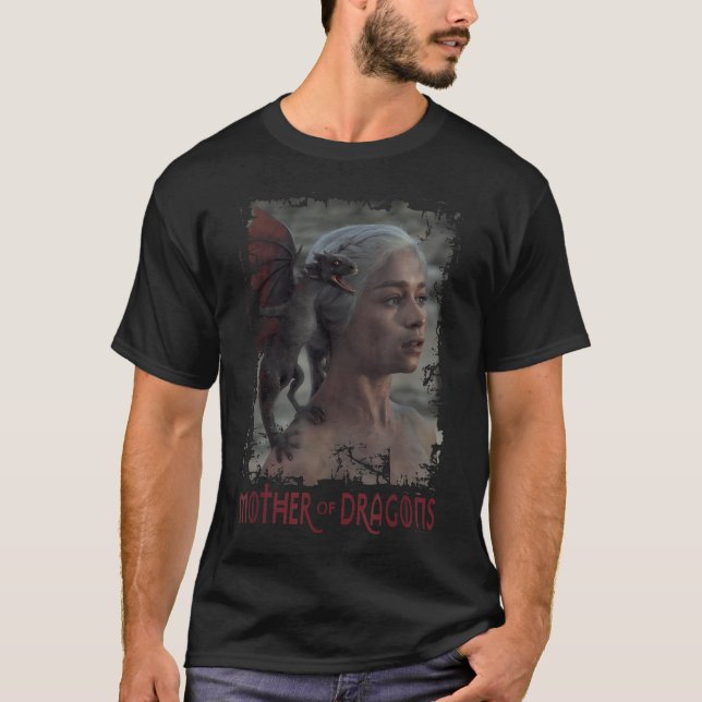 Game Of Thrones Daenerys Targaryen Mor Till T Shirt (Framsida)