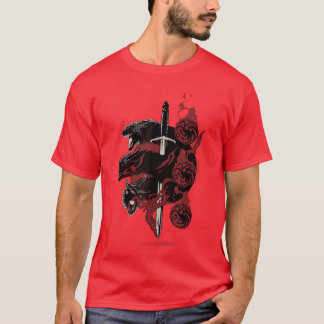 Game of Thrones Targaryen Drakar Liten vintage T Shirt