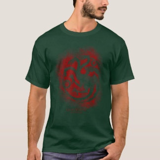 Game of Thrones Targaryen Sprutad Kontur Sigill vä T Shirt