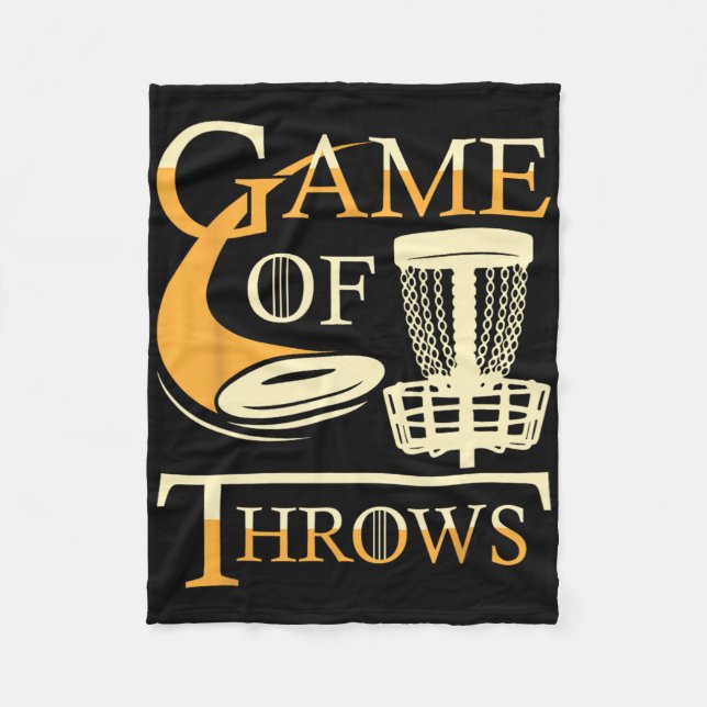 Game Of Throws - Discgolfspelare Flygande Discgolf Fleecefilt (Framsidan)