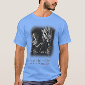 Game ofhrones Jon Snow I Amhe Watcher Onhe Wall bo T Shirt