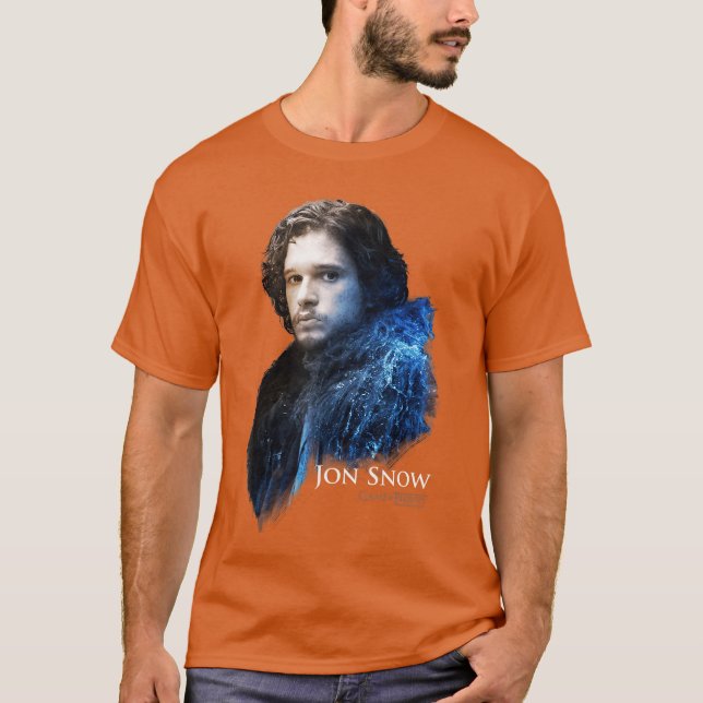 Game ofhrones Jon Snow Portrait funny T Shirt (Framsida)