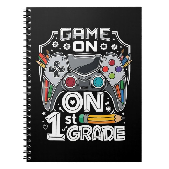 Game On 1:a klass tillbaka till skolan Anteckningsbok (Framsidan)