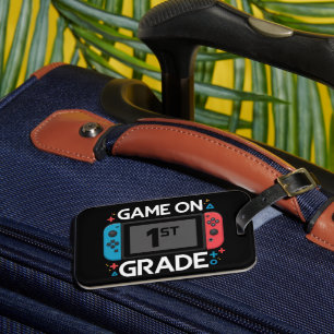 Game On 1:a klass tillbaka till skolan rolig gamer Bagagebricka