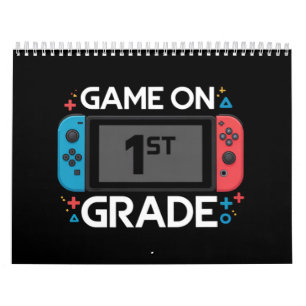 Game On 1:a klass tillbaka till skolan rolig gamer Kalender
