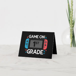 Game On 1:a klass tillbaka till skolan rolig gamer Meddelande