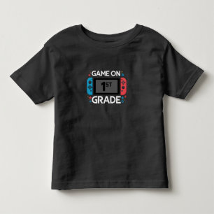 Game On 1:a klass tillbaka till skolan rolig gamer T Shirt