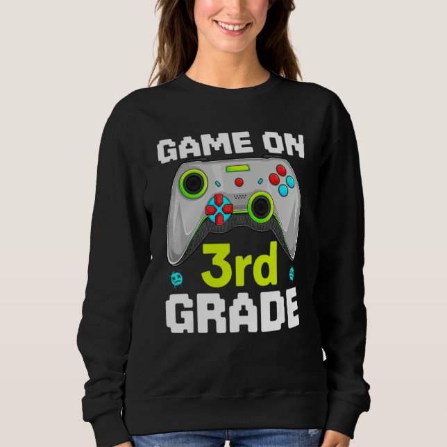 Game On 3:e klass tillbaka till skolan 3:e nivån u T Shirt (Framsida)