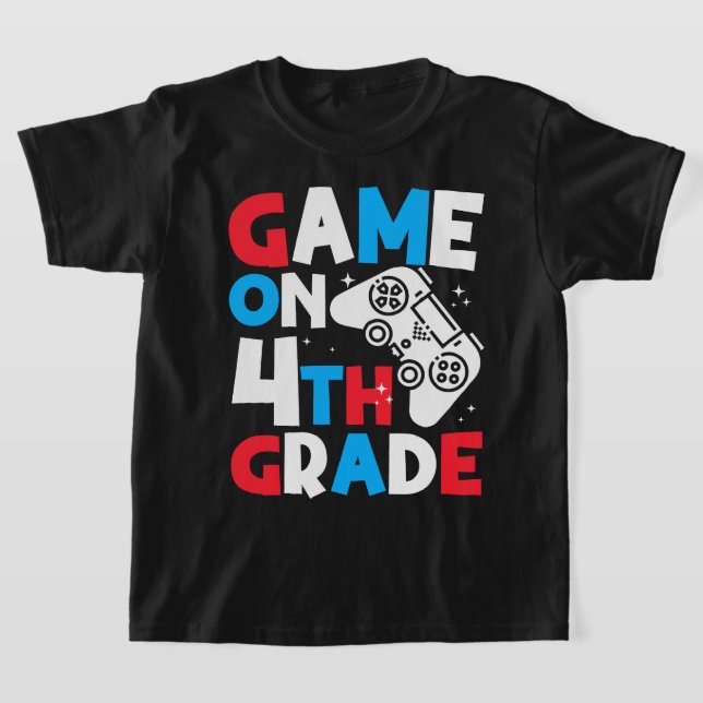 Game On 4:e klass mamma till födelsedagsgrabben Ga T Shirt (Laydown)