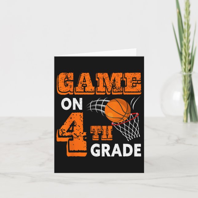 Game on 4th Klass Bysketbyll Byck till School Roli Kort (Framsida)