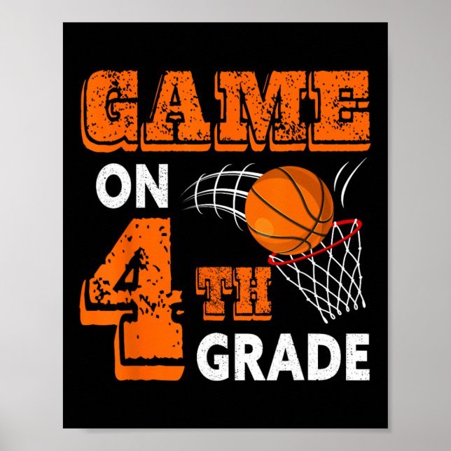 Game on 4th Klass Bysketbyll Byck till School Roli Poster (Framsidan)