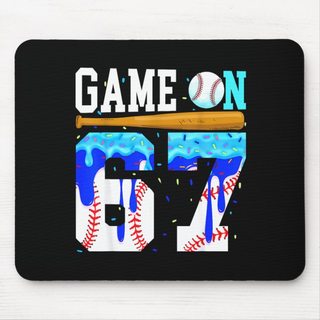 Game On 67 Baseball Drip Six Seven Meme 6 7 Birthd Musmatta (Framsidan)