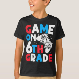Game On 6:e klass rolig födelsedagspresent för poj T Shirt
