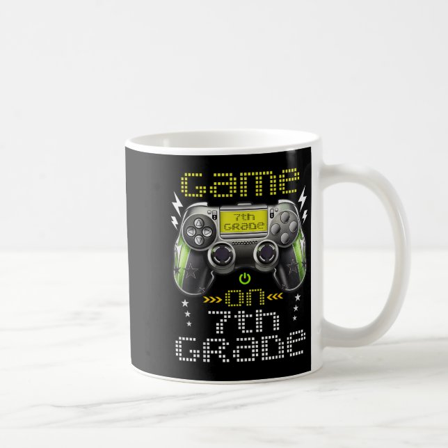 Game On 7th Grade Back To School For Kids Girls Bo Kaffemugg (Höger)