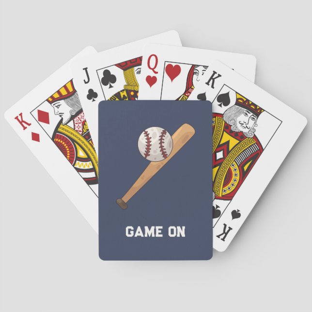 Game on! Baseboll tema Casinokort (Baksidan)