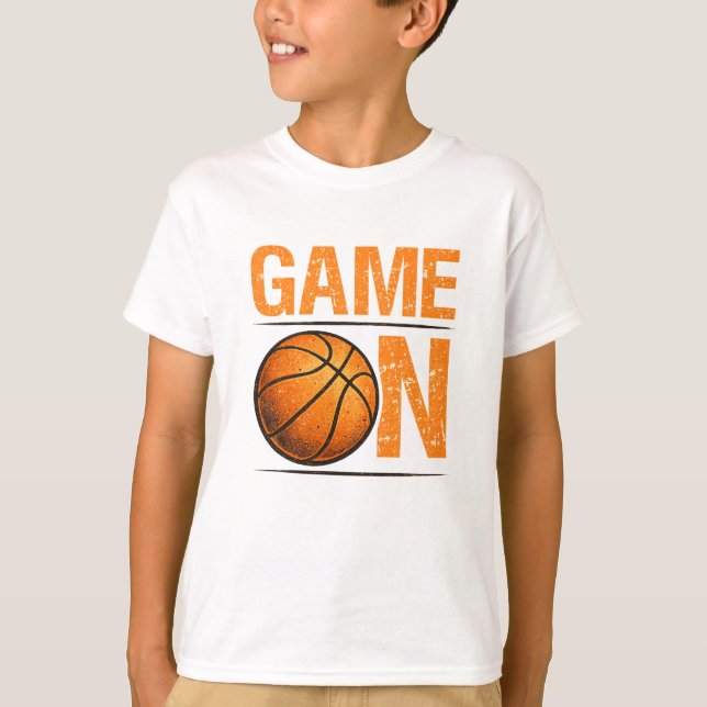 Game On Basketbolltröja | Vintage T Shirt (Framsida)