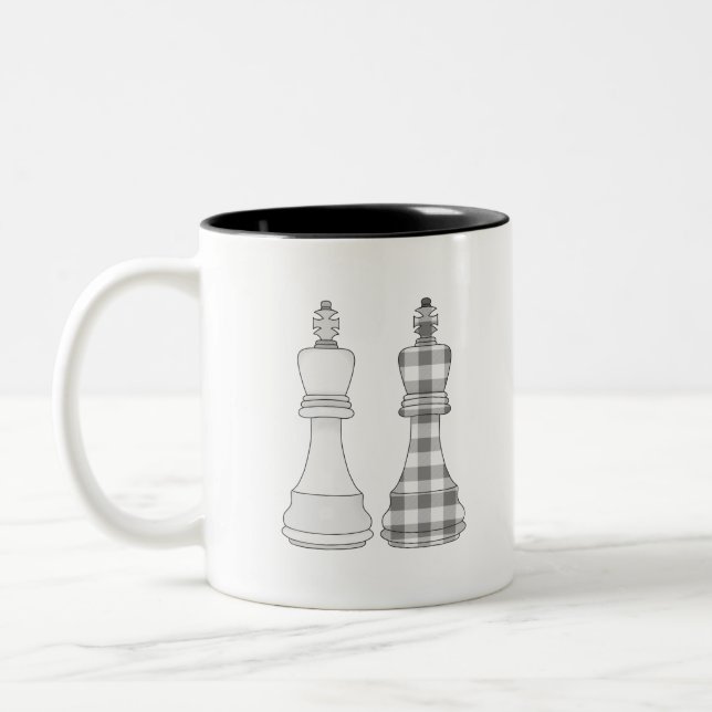 Game On Chess Två-Tonad Mugg (Vänster)