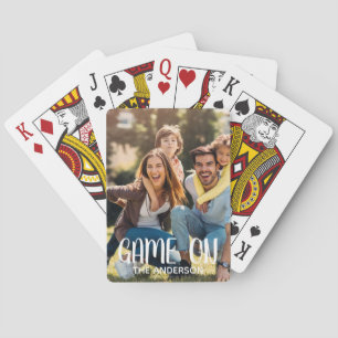 Game On Familjefoto Pokerkort Casinokort