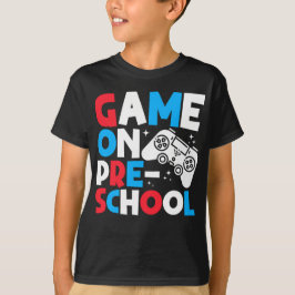 Game On Förskola Rolig Födelsedags Pojke Spelande  T Shirt