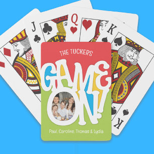 Game ON! Fotoljud och färgämnen för familjen Casinokort