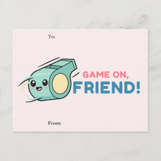 Game On Friend Valentine Card Helg Vykort