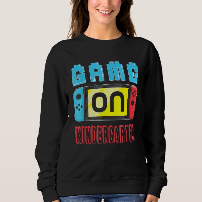 Game On Kindergarten Gaming Gamer Back To School S T Shirt (Framsida)