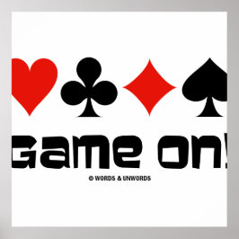 Game On! (Kostym med fyra kort) Poster