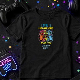 Game On Level Up TV-spel Födelsedag T Shirt