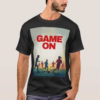 "Game On Retro Vintage Fotbollsspelare T-shirts" T Shirt