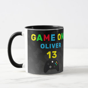Game On Video Controller Gaming Födelsedag  Mugg