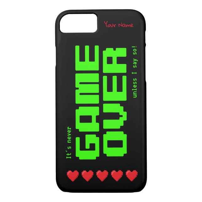 "GAME OVER", 80s-datorns geneskans Case-Mate iPhone Skal (Baksida)