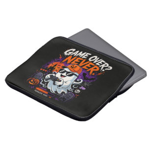 Game Over Aldrig Rolig Gamer Spöke Halloween Laptop Fodral