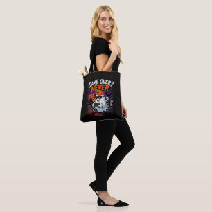 Game Over Aldrig Rolig Gamer Spöke Halloween Tygkasse