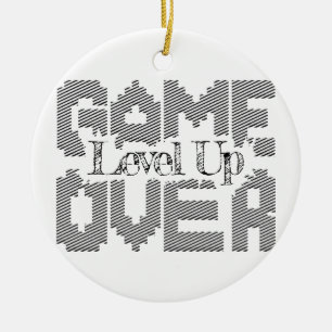 Game Over: Återställ gammaldags kul, nivå upp idag Julgransprydnad Keramik