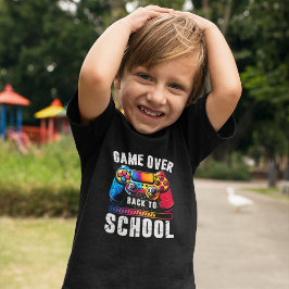 Game Over Back to School Gamer Student Kid T Shirt