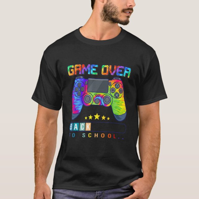 Game Over Back To School   Kids First Day School 1 T Shirt (Framsida)