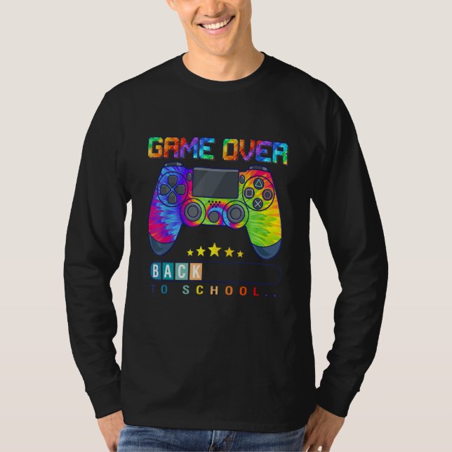 Game Over Back To School   Kids First Day School 1 T Shirt (Framsida)