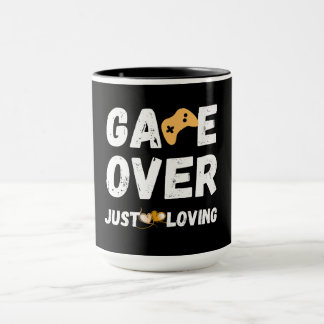 Game Over Bara Förälskad Gamer Art Mugg