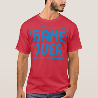 GAME ÖVER Blue Worn T Shirt