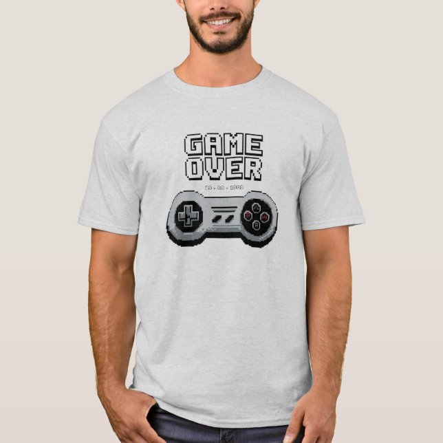 Game Over Bröllidskjorta T Shirt (Framsida)