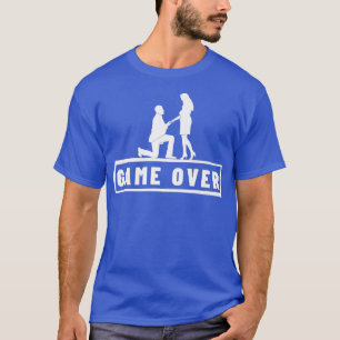 Game Over Bröllopsanförande Sängvätning Brudgum T Shirt